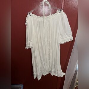 Wrangler white Off-Shoulder Dress